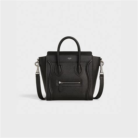 celine luggage small black|celine nano bag.